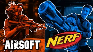 Airsoft vs NERF || The Ultimate Showdown