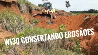 CARREGADEIRA W130 NEW HOLLAND EM MANUTENÇÃO DE ESTRADA