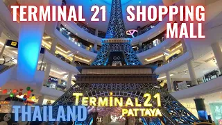 Terminal 21 Shopping Mall TOUR - Pattaya Thailand 4K