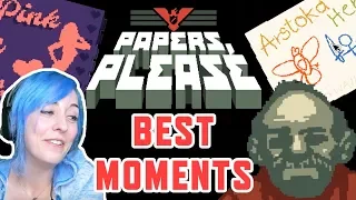 BEST PAPERS, PLEASE Highlights, Moments, and Reactions Compilation in AriaBlarg's Playthrough