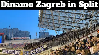 Dinamo Zagreb fans in Split 12.03.2022 Hajduk Split vs Dinamo Zagreb