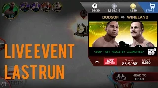 EA SPORTS UFC Mobile - John Dodson / Eddie Wineland Live Event Last Run!