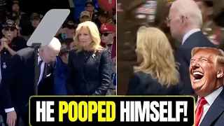 Biden POOPS Pants On Stage At D-DAY Ceremony!? The Most EMBARRASSING President in History