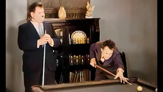 Laurel & Hardy ‘Trying’ to Play Pool 😁 #laurelandhardy #funny #pool #8ballpool