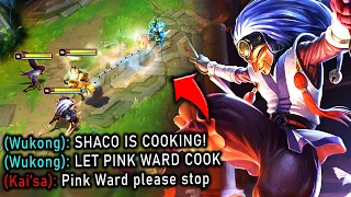 When Pink Ward Shaco Starts to COOK! (500 IQ SHACO OUTPLAYS)