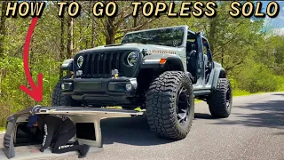 How To Take Jeep Wrangler Hard Top Off By Yourself (One Person Easy)