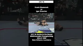 Frank Shamrock vs Igor Zinoviev UFC 16