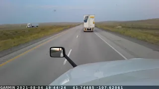 TERRIBLE TRUCK CRASH I-80 WYOMING (WAIT FOR IT)!