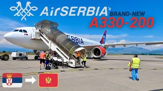 The Unique AirSERBIA A330: Business Class review from Belgrade to Podgorica!