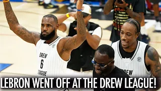 LeBron James Gets Challenged Then Goes Crazy At The Drew League & Scores 42 Points!