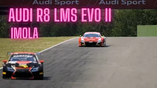 AUDI R8 LMS EVO II - Onboard - Imola Circuit - Assetto Corsa Competizione - Gameplay Pc - G29