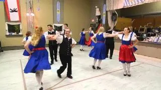 The Schwaben Dancers performing at the Oktoberfest