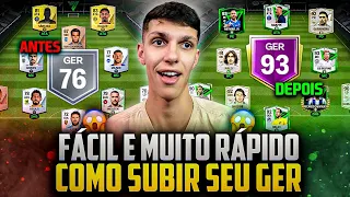 GER ALTO FÁCIL E RÁPIDO🔥 MELHORES TRUQUES PRA UPAR MUITO SEU TIME😱| FC MOBILE 24