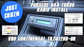 Installing a VDO Continental Radio in a Porsche 944 Turbo
