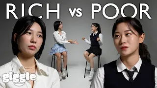 RICH vs POOR Girl at school : Does money make you popular in class?