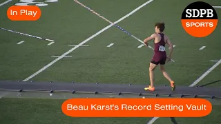 Beau Karst of Harrisburg Makes Pole Vault History | SDPB Sports