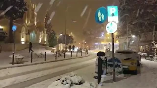 Snow in Thessaloniki (Kalamaria), 4-5 January 2019, Χιονιας Θεσσαλονικης (Καλαμαρια)