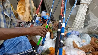 Fishing rod wholesale market with price | Fishing wheel price in India