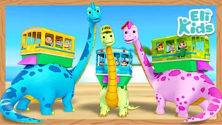 Dinosaur Bus Family +More | Jurassic Zoo Fun | Eli Kids Song Compilations