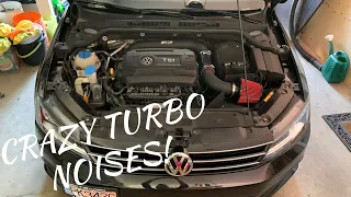 MK6 Jetta CTS Cold Air Intake Install! | LOUD Turbo Noises!