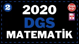 2020 DGS MATEMATİK [+PDF] - 2020 DGS Matematik Soru Çözümleri (30-60)