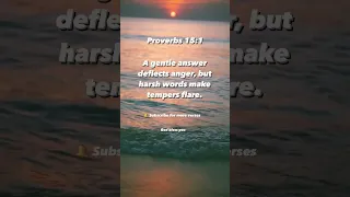 Turn Away Anger | Proverbs 15:1 | Bible Verse #shorts #jesus #inspiration