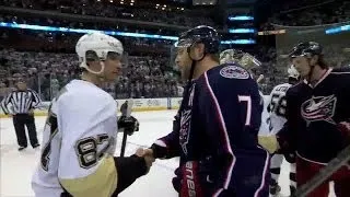 Penguins Mic'd up in the Handshake Line