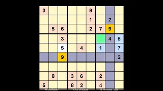 How to Solve New York Times Sudoku Hard November 18, 2021