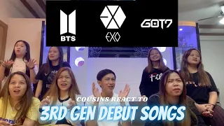 COUSINS REACT TO BTS, EXO, and GOT7 (3RD GEN) DEBUT SONGS