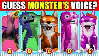 IMPOSSIBLE GUESS THE VOICE THE MONSTER (Garten of BanBan 5 & Roblox RAINBOW FRIENDS)