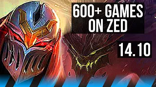 ZED vs MALPHITE (MID) | 8/3/11, 600+ games | EUW Diamond | 14.10