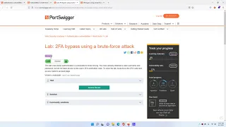 2FA bypass using a brute force attack | Port Swigger Web Academy