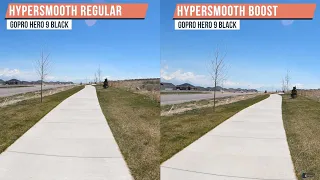 GoPro Hero 9 Black Stabilization Comparison of HyperSmooth Regular vs. Hypersmooth Boost