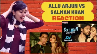 SEETI MAAR VIDEO SONG REACTION | DJ  | ALLU ARJUN VS SALMAAN KHAN| REACTIONWAALI |