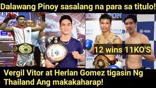 Pinoy sanib pwersa para sa titulo! Vergil Vitor at Herlan Gomez para sa titulo