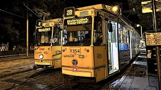 Esti 2B villamos: Jászai - Pacsirtatelep 🚃 (4K, HDR)