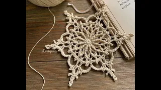 ❄️СНЕЖИНКА крючком./SNOWFLAKE ❄ it's amazing crochet.
