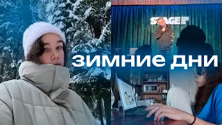 спокойные зимние дни, обучение дизайну, стендап