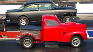 Vintage Cars at Byron Dragway Old School Drag Racing Glory Days