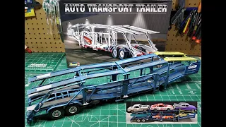 Revell Auto Hauler Transport Semi Trailer 1/25 Scale Model Kit Build Review and Weathering 85-1509