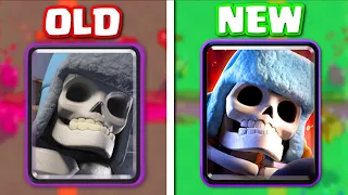 ALL CLASH ROYALE REMODELS - OLD vs NEW