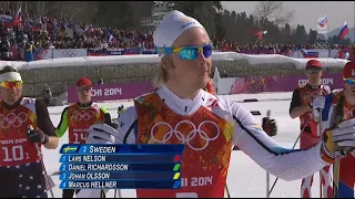 2014 OS Sotji Längdskidor Stafett 4x10 km Herrar