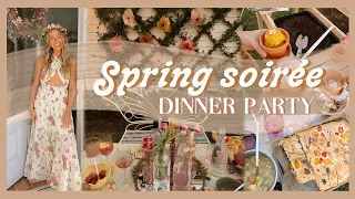 HOST WITH ME | Spring themed dinner party in the garden! 🌸