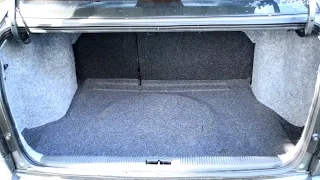 Оклейка багажника карпетом в Hyundai Accent