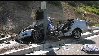 Man Wraps His BMW 328i Around a Pole W/Extended Extrication