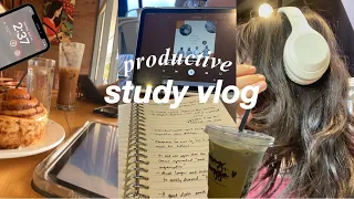 STUDY VLOG: most productive days! 🍵📚 exam week, study sessions, cafe study w/ my brother, uni vlog