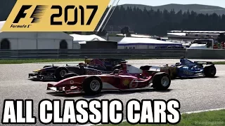 F1 2017 All Classic Cars Gameplay