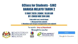 GClass for Students session on Bahasa Melayu Tahun 2 for SJKC