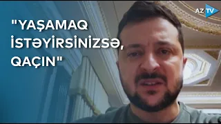 "Yaşamaq istəyirsinizsə, qaçın" - Zelenski Rusiyada səfərbərliyə cəlb olunanlara çağırış edib