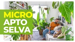 ELE MORA EM UMA SELVA -  O APARTAMENTO PEQUENO VIROU UMA FLORESTA TROPICAL